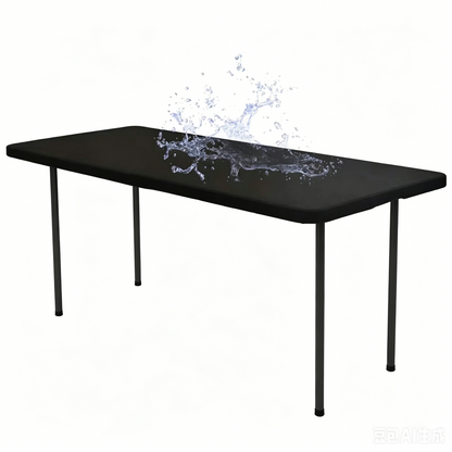 🌸 LIMITED TIME 60% OFF! ✨Pack Stretch Fabric Table Top Cap Cover, fits 4ft/6ft/8ft Tables
