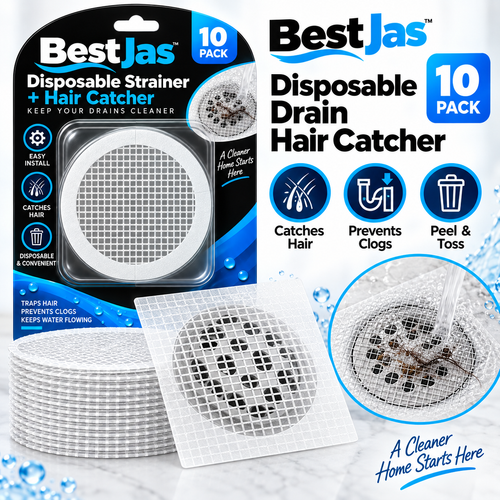 Disposable Drain Hair Catcher – Stop Hair Before It Clogs Your Drain 🚿✨