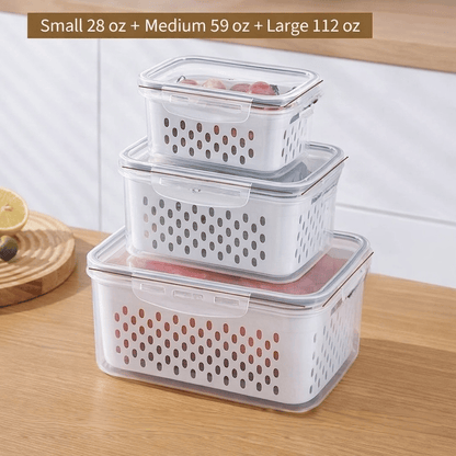 ✨4-in-1 Produce Storage Containers (3-Pack Set)🎁