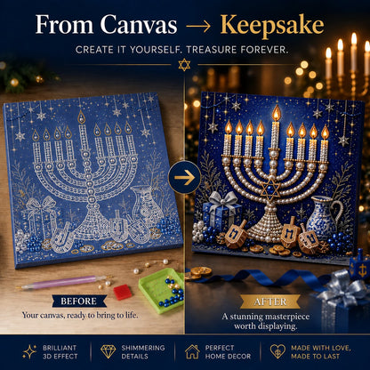 🎁Last Day 49% OFF - 🕎✨DIY Hanukkah Pearl Art Kit(📦Buy 2 Free Shipping)