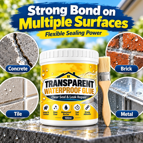 Transparent Waterproof Glue with Brush for Leak Repair🍀