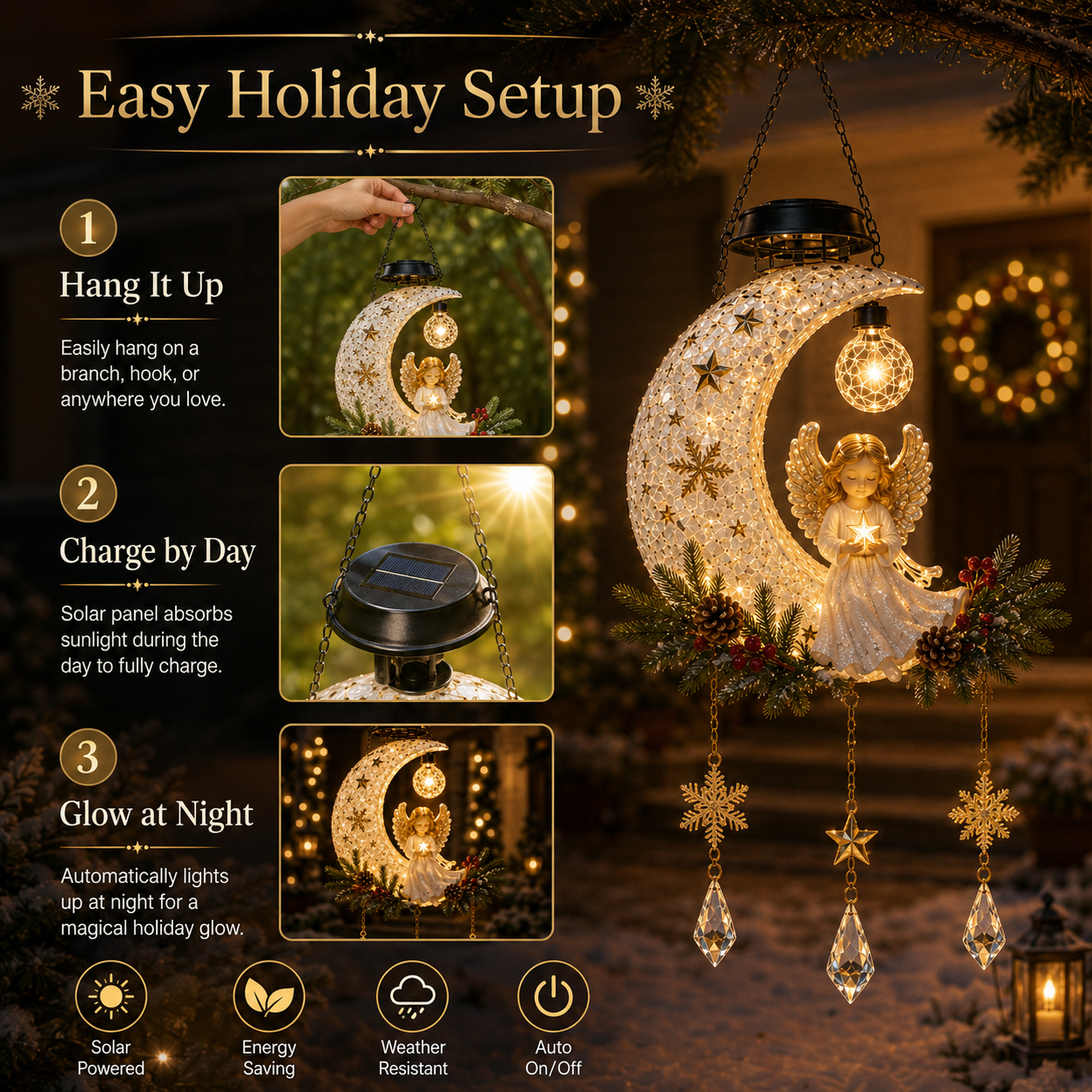 👼 Christmas Angel Moon Light