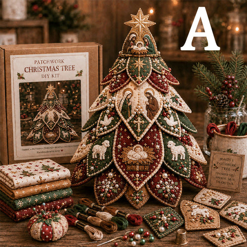 🔥49% Off Last Day - BUY 3 GET 1 FREE✝️ Religious-Themed Beaded & Quilted Christmas Tree DIY Kit