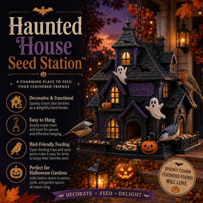 🎃 Halloween Bird Feeder Collection™ – Spooky Hanging Garden Decor & Wild Bird Feeder