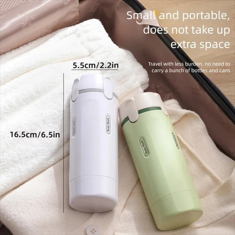 💖Hot 48% OFF🌹4-in-1 Portable Cosmetic & Shampoo Dispenser – Compact Travel Storage Bottle✈️