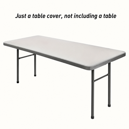 🌸 LIMITED TIME 60% OFF! ✨Pack Stretch Fabric Table Top Cap Cover, fits 4ft/6ft/8ft Tables