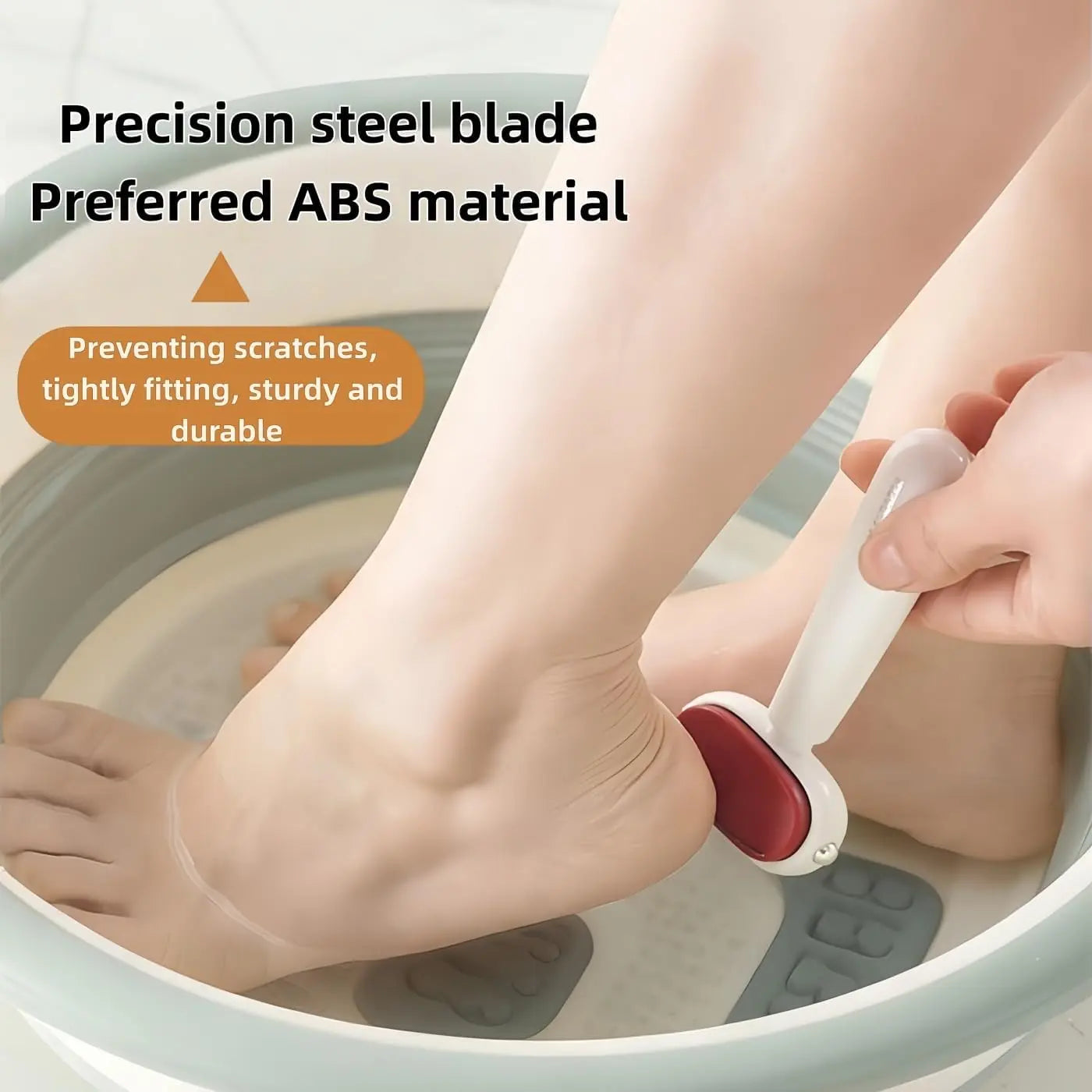 Dual‑Sided Foot Callus Remover, Replaceable Stainless Steel Blade Foot Scraper 🦶