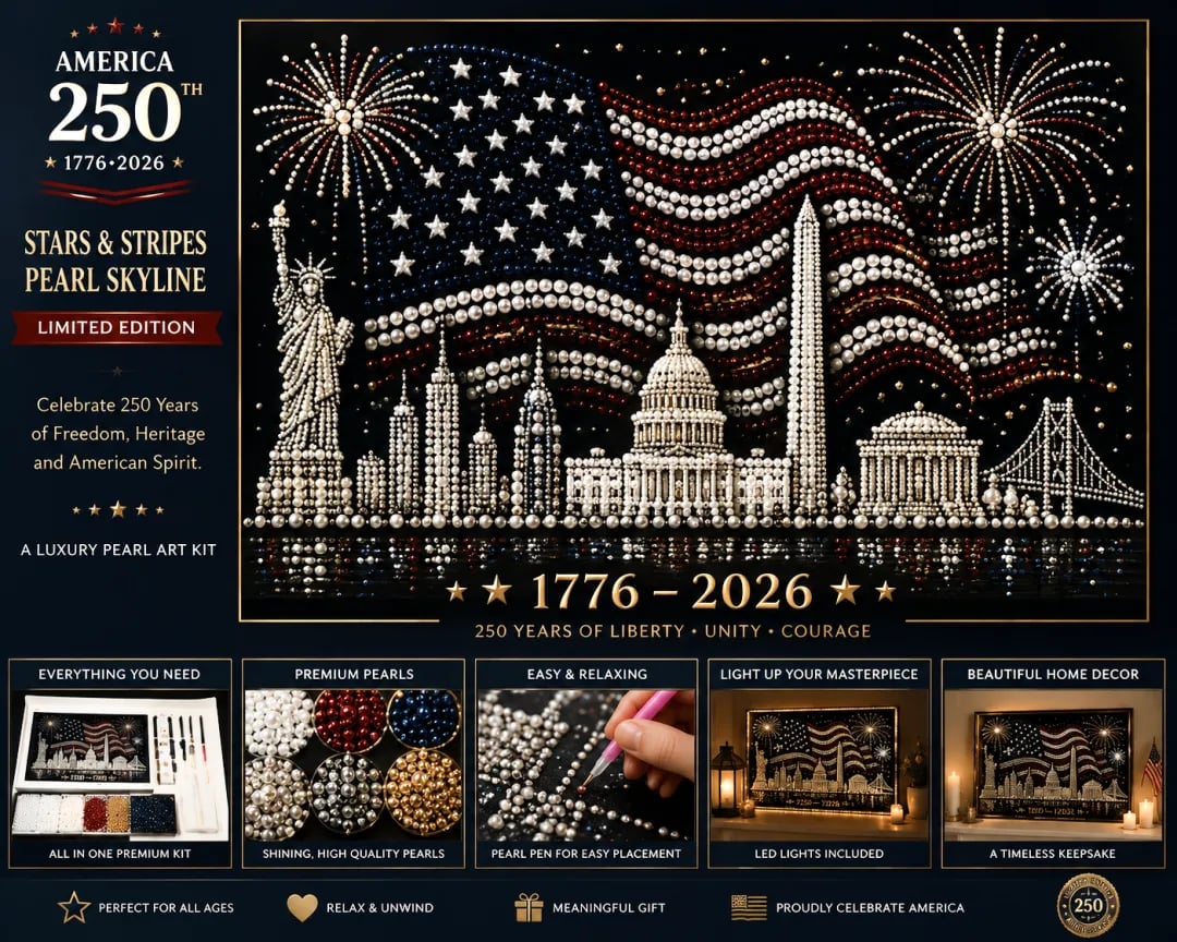 🔥Last Day 50% OFF🦅America 250th Anniversary Pearl Art Kit