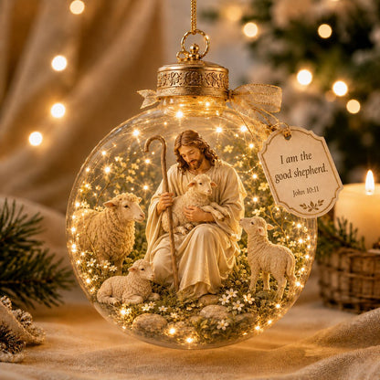 Illuminated Christian Scripture Keepsake Ornaments