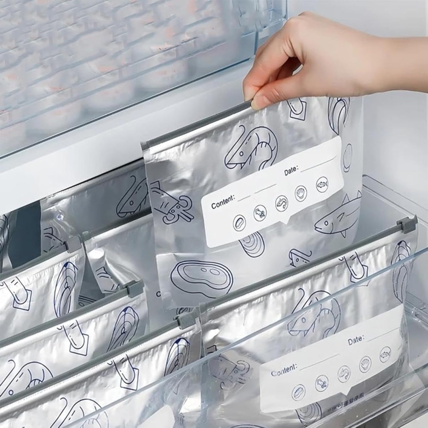 💥Reusable Aluminum Foil Sealable Storage Bags – Your Kitchen’s New Best Friend! 🍴✨