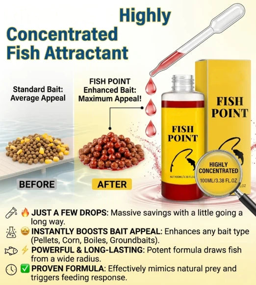 Concentrated Fish Attractant Liquid – Fast-Acting Red Worm Bait Additive for Freshwater Fishing, Enhances Scent & Improves Bite Response (100ml)
