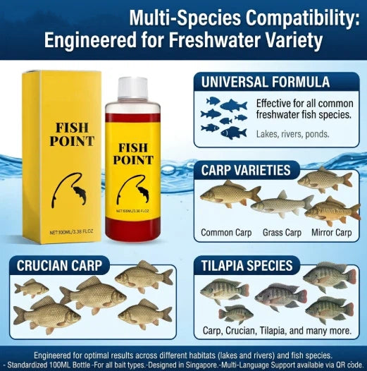 Concentrated Fish Attractant Liquid – Fast-Acting Red Worm Bait Additive for Freshwater Fishing, Enhances Scent & Improves Bite Response (100ml)