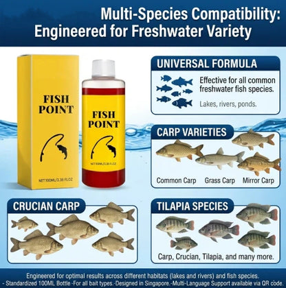 Concentrated Fish Attractant Liquid – Fast-Acting Red Worm Bait Additive for Freshwater Fishing, Enhances Scent & Improves Bite Response (100ml)