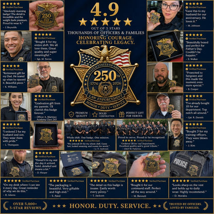 🔥49% OFF – America 250 Law Enforcement Tribute Brooch 🇺🇸