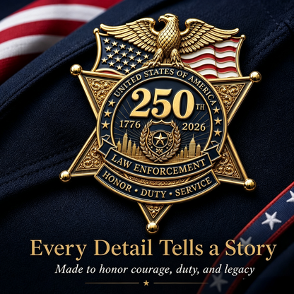 🔥49% OFF – America 250 Law Enforcement Tribute Brooch 🇺🇸