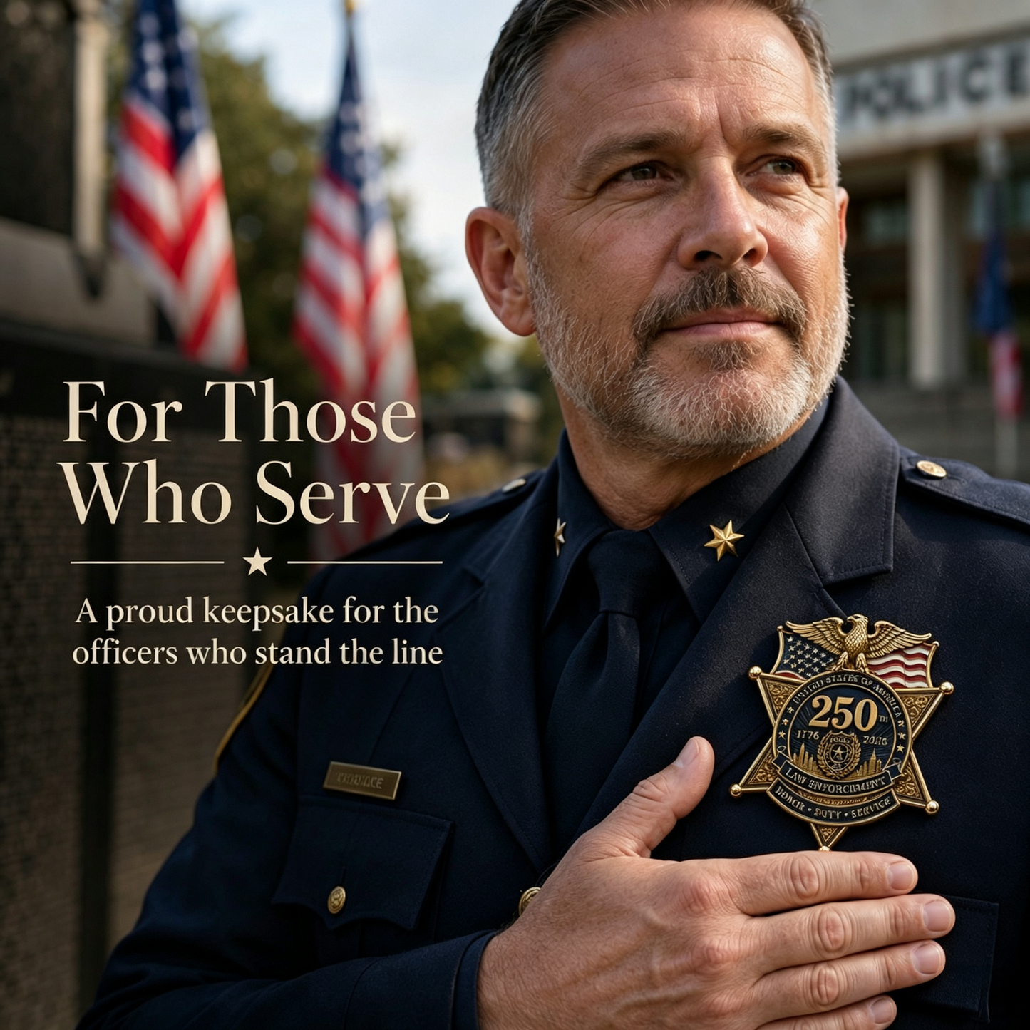🔥49% OFF – America 250 Law Enforcement Tribute Brooch 🇺🇸