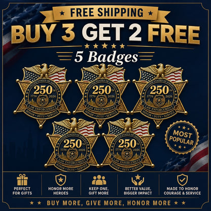 🔥49% OFF – America 250 Law Enforcement Tribute Brooch 🇺🇸