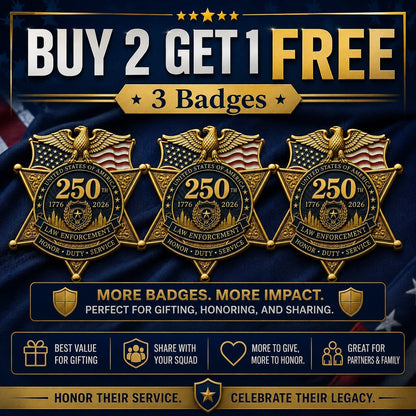 🔥49% OFF – America 250 Law Enforcement Tribute Brooch 🇺🇸