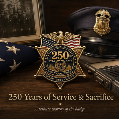 🔥49% OFF – America 250 Law Enforcement Tribute Brooch 🇺🇸