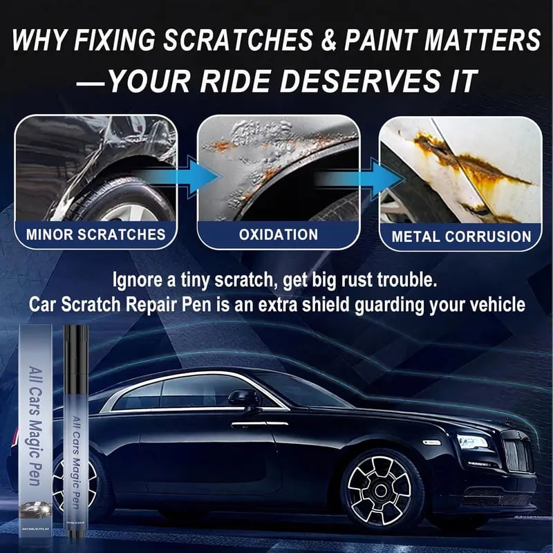 🏆Last Day Sale -50% OFF⚡🚗✨ Magic Car Scratch Removal Pen – Instant Paint Repair & Shine 🛠️