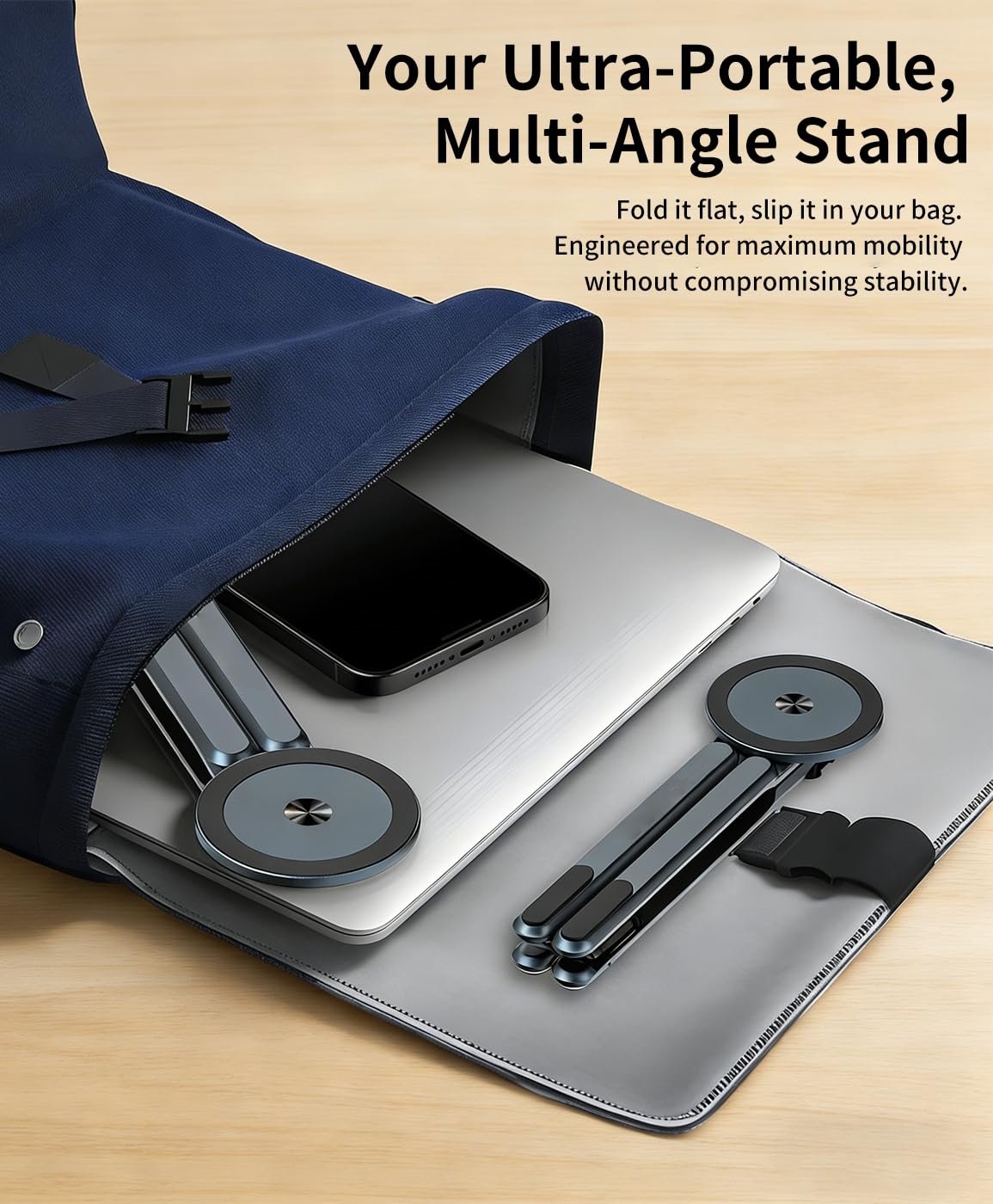 🎁Last Day 70% OFF 🔥3-in-1 Magnetic Foldable Laptop Stand