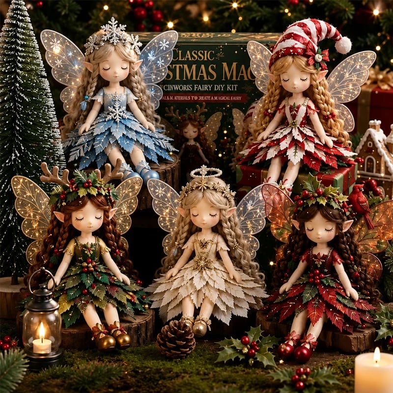 🔥LAST DAY 50% OFF - ✨ Christmas Magic Patchwork Fairy DIY Kit – Stitch Your Own Magical Christmas Fairy Collection