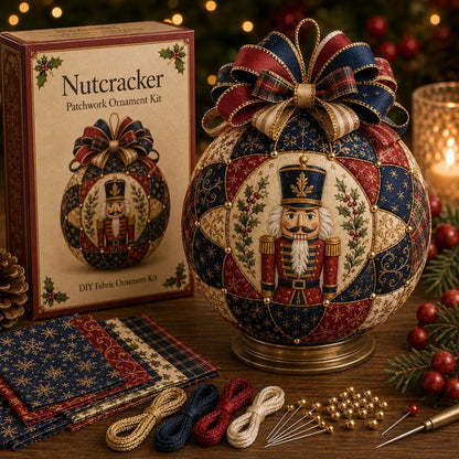 💥 LAST DAY 49% OFF - 🎄 Christmas Classics Patchwork Ornament DIY Kit