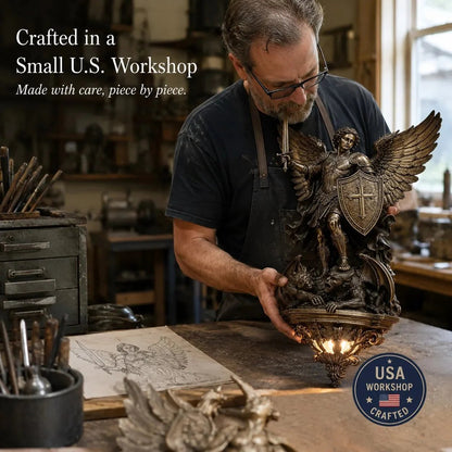 🔥 Last Day 49% OFF🕊️St. Michael Guardian Angel Wall Light✨