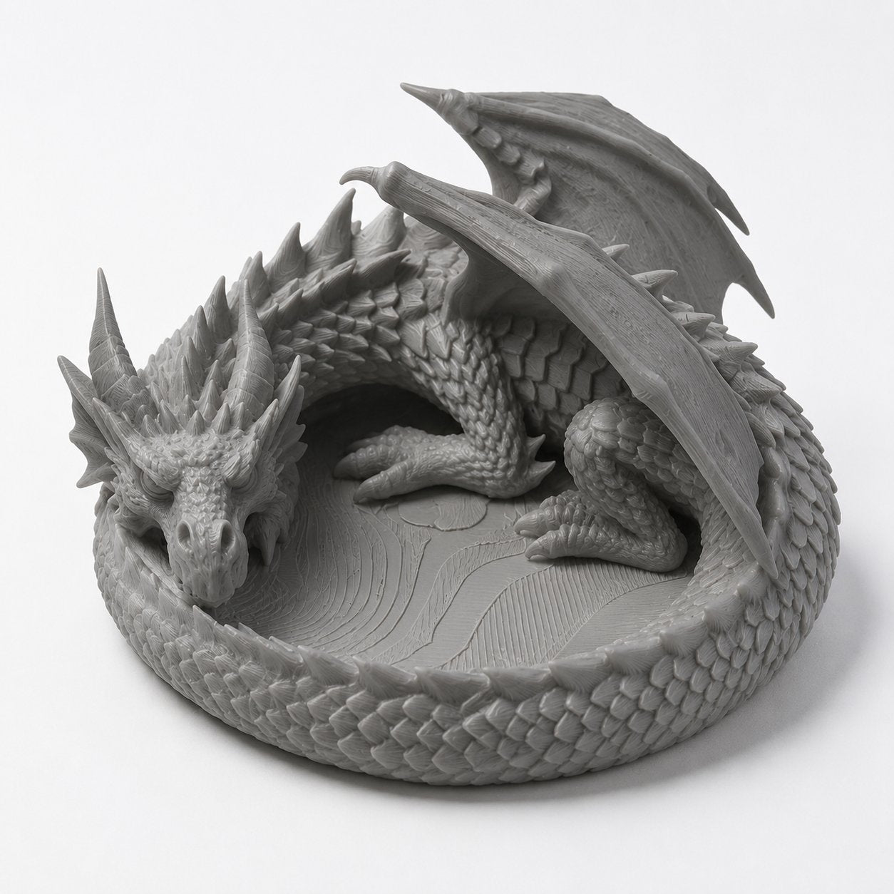 🐉 Dragon Guardian 3D Printed Jewelry Tray