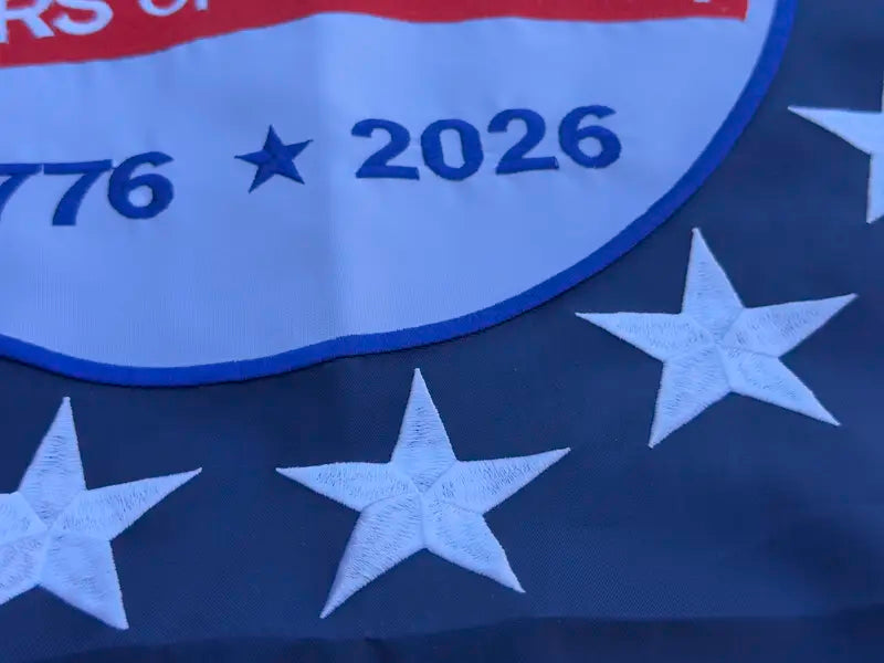 Last Day 49% OFF🔥250th Anniversary USA Commemorative Flag,Double-Sided Embroidered