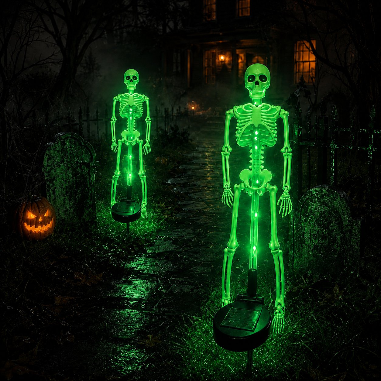 💥LAST DAY 50% OFF🔥💀 Solar Skeleton Yard Stake