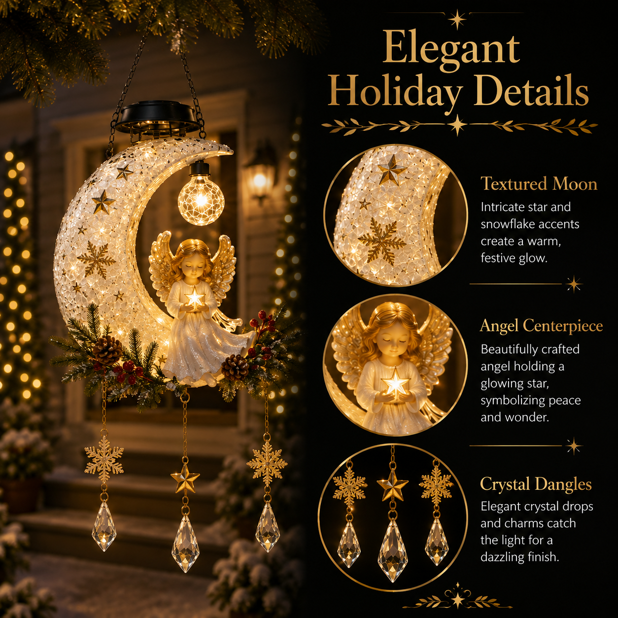 👼 Christmas Angel Moon Light