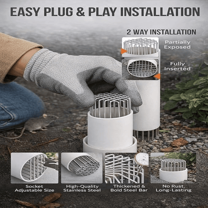 🔥 2026 Spring Garden Special: 49% OFF🛠️Esquirla Round Roof & Floor Drain Cover – Stainless Steel, Anti-Clog, Weatherproof