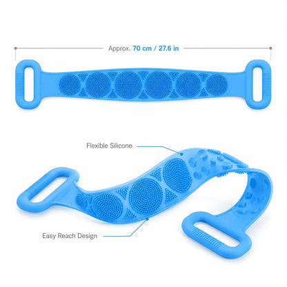 🛁Summer Limited-Time 50% OFF 💦Double-Sided Silicone Back Scrubber-Easily exfoliate dead skin