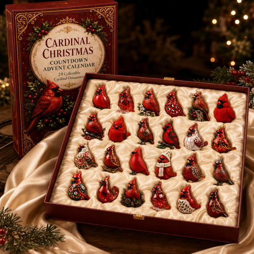 🔥cardinal Christmas 24-Day Countdown Calendar