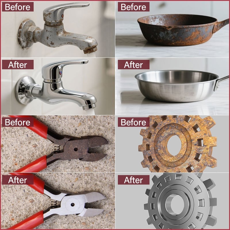 🏆Last Day Sale -50% OFF⚡ - Nano Metal Rust Remover Polishing Spray For Tools, Cars, Bikes, Grills, Bolts, Firearms & More