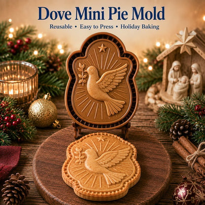 ✝️ Faith & Nativity Christmas Mini Pie Mold Collection | Reusable Embossed Molds for Shaping Detailed Praying Jesus, Nativity Stable and so on Pies🥧✨