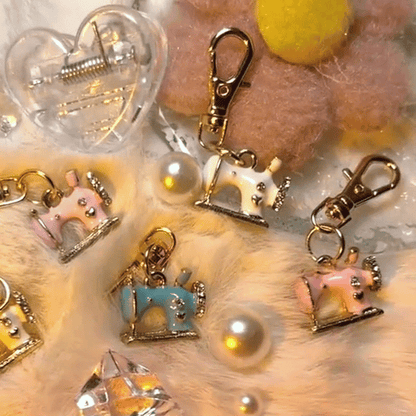 🧵✨ Mini Sewing Machine Keychains – A Stitch of Memory & Meaning