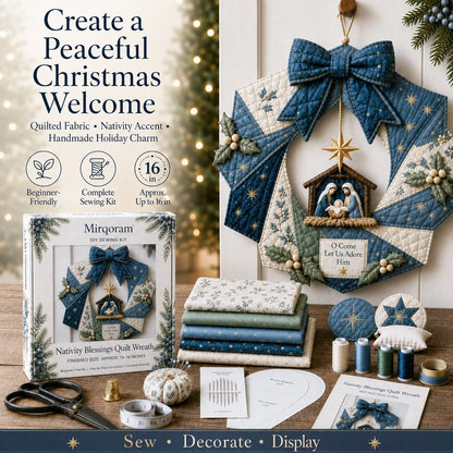 🔥LAST DAY 50% OFF - 🎄Christmas Fabric Wreath DIY Kit – A Keepsake You’ll Hang with Pride Year After Year💫