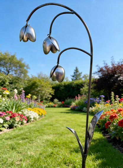 🔥LAST DAY 50% OFF - 💐Metal Lily of the Valley - Garden Decoration, Scrap Metal Art🖤