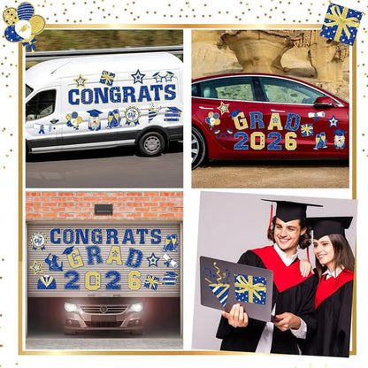 🎓 2026 Grad Car Magnets 🧲 – 30-Piece Set for Celebration Decor (Cars, Fridges & More) 🎁Buy 2 Free Shipping