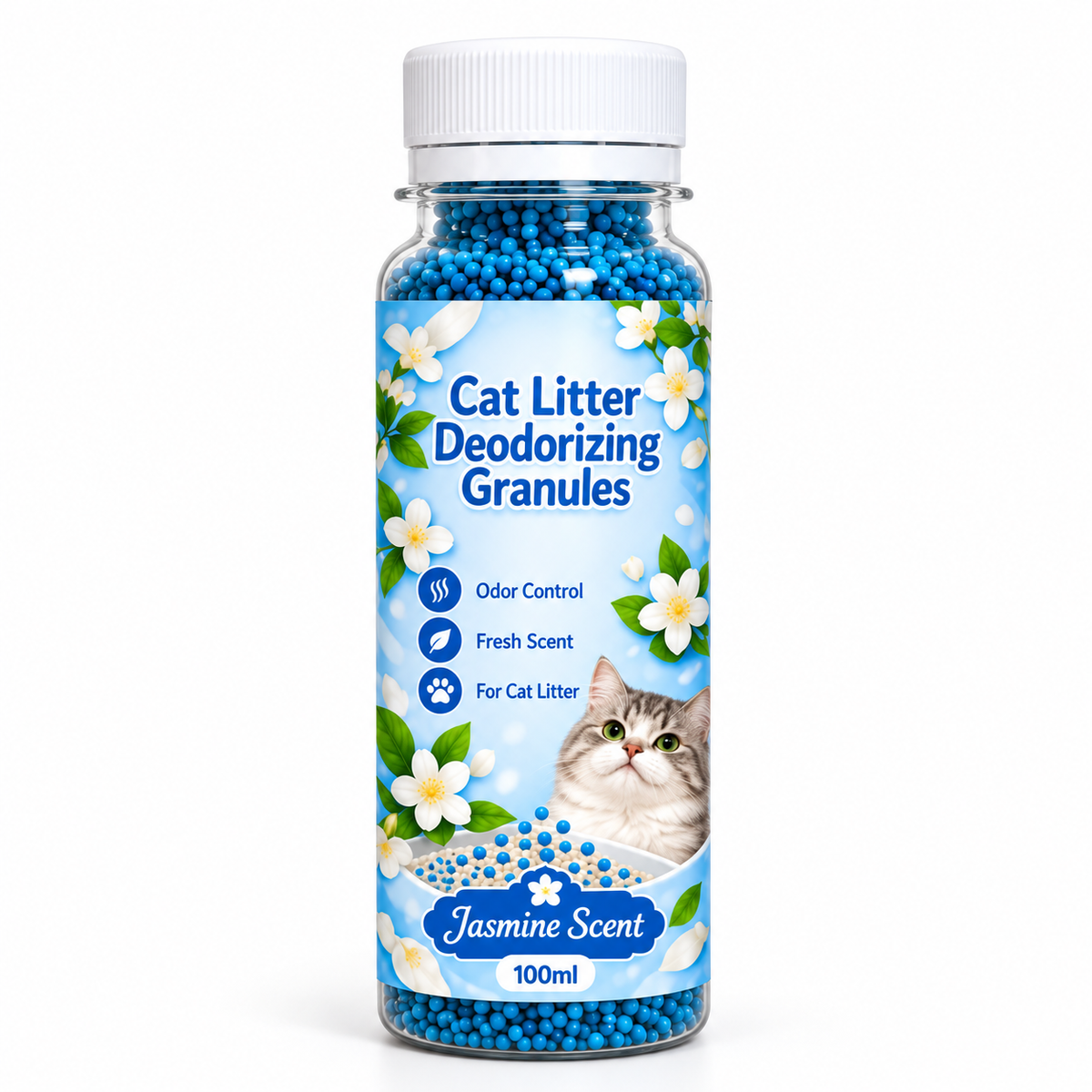 ⏰🏠Cat Litter Deodorizing Granules – Easy Sprinkle-On Odor Control in Five Fresh Scents 🌿🍀