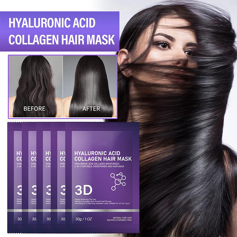 🔥Day Sale 50% OFF❤️3D Hyaluronic Acid & Collagen Hair Mask