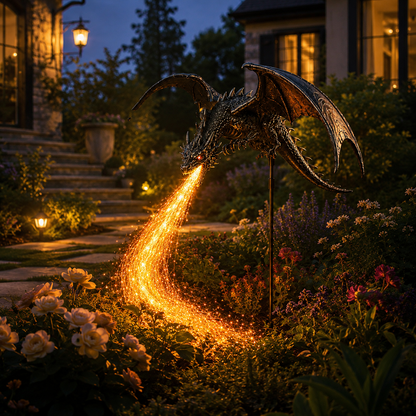 2027 Fellime®Dragon’s Ember Solar Garden Decor222222