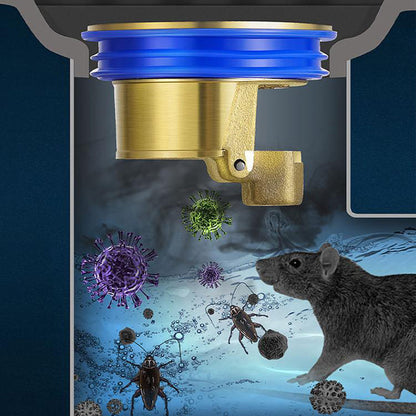 🔥 LAST DAY -BUY 1 GET 1 FREE 🔥 Downspout Universal Brass Floor Drain Core Anti-Odor Deodorizer