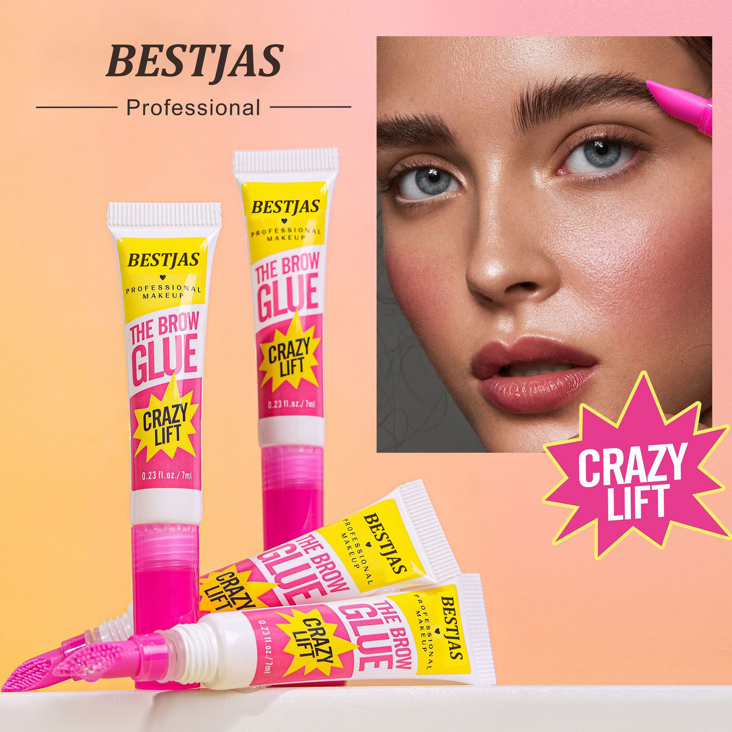 All-day setting, sculpting, long-lasting, waterproof eyebrow gel