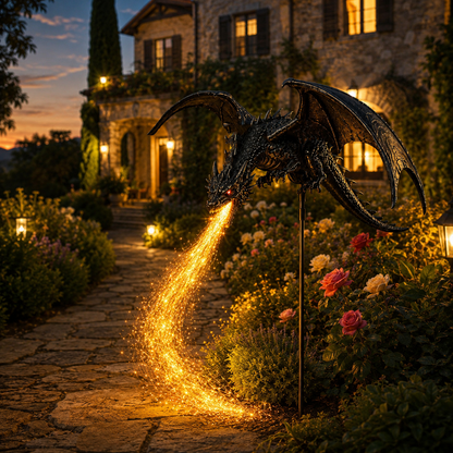 2027 Fellime®Dragon’s Ember Solar Garden Decor222222