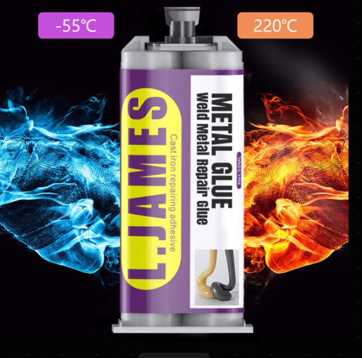 🔥Hot Sale 48% OFF🔥 Metal Weld Repair Glue – 2-Part Epoxy, Waterproof, Heat-Resistant, Drillable 🔧