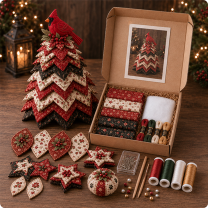 🔥49% Off Last Day -Quilted Christmas Tree DIY Kit