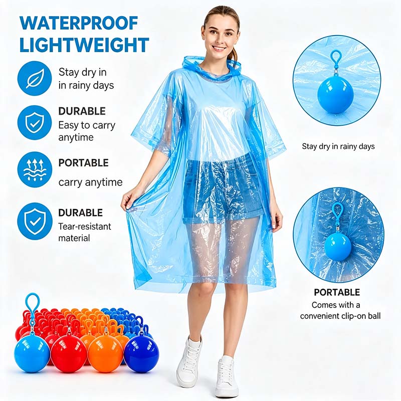 ☔ Portable Compact Raincoat – Pocket Emergency Rain Poncho🛒